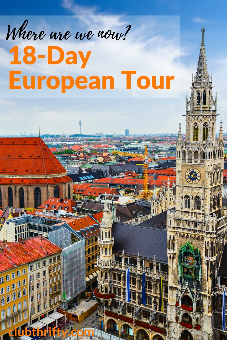 We're on our way to Italy, Switzerland, and Germany! Here's a quick overview of our itinerary so you can follow along with our 18-day European tour.