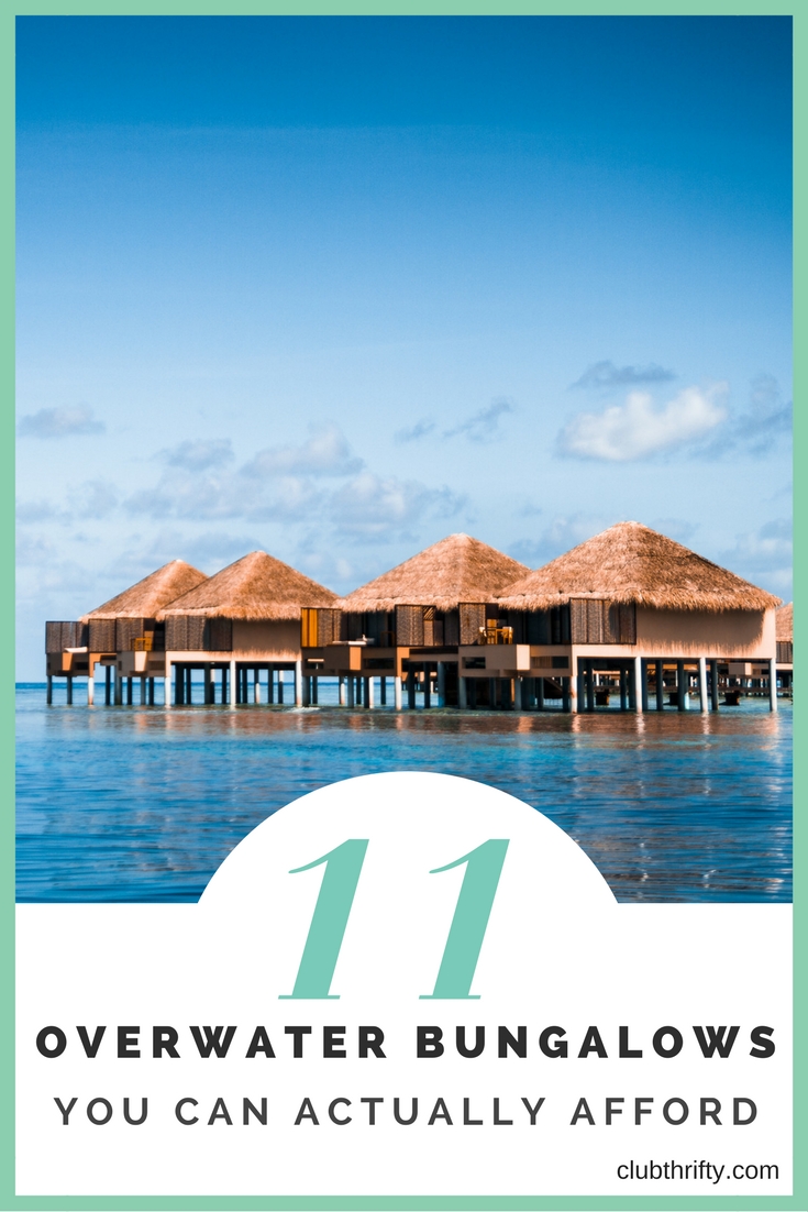Searching for overwater bungalows that won't break the bank? From the Maldives to the Caribbean, affordable overwater bungalows are out there. If you've dreamed of staying in a water villa of your own, check out these 11 resorts with overwater bungalows that offer cheap enough rates to fit any sized budget!