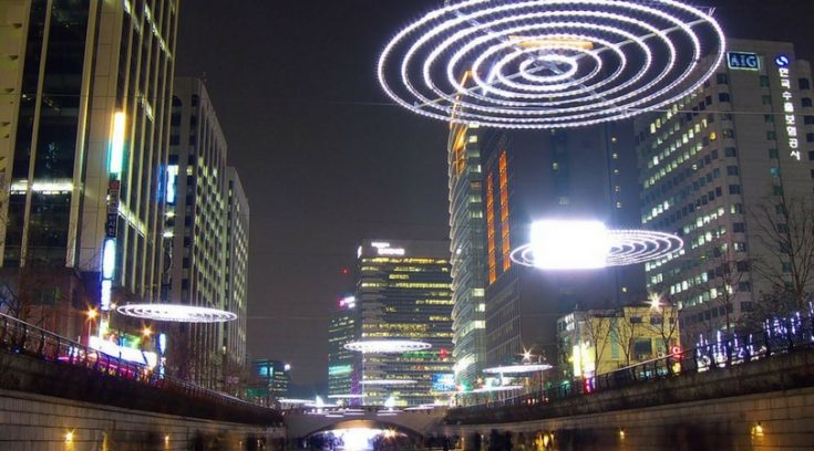 cheapest places to travel - seoul at night