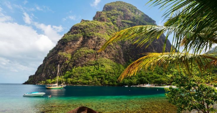Great Summer Destinations - picture of rock formation on St. Lucia