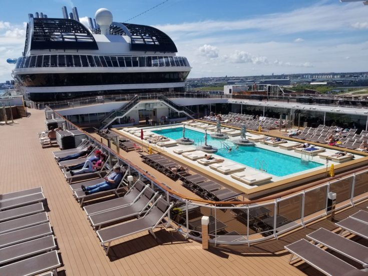 photo of outdoor pool on MSC Meraviglia cruise ship