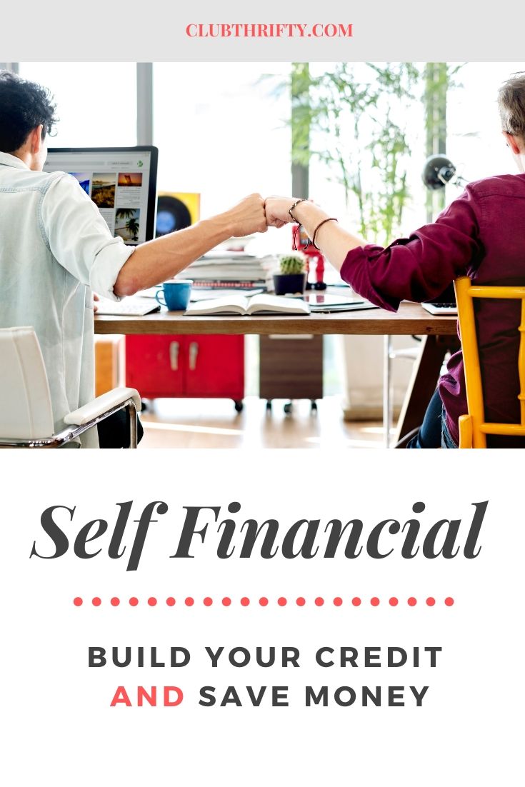 Self Financial Review Pin - picture of couple at desk fist pumping