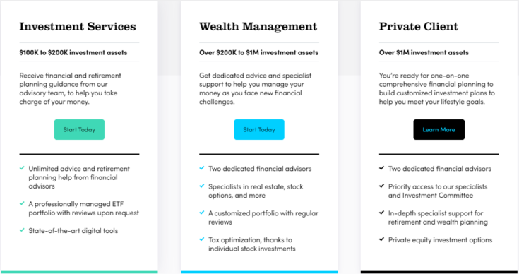 Personal Capital Wealth Management Services 
