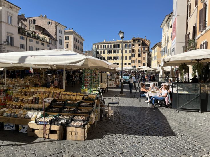 photo of market at Campo de' Fiori