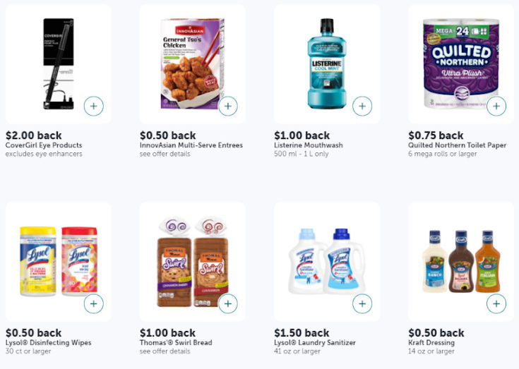 Screenshot of Ibotta cash back for groceries