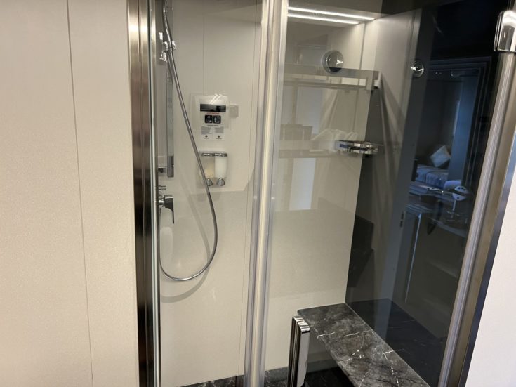 MSC Seashore - Yacht Club Deluxe Grand Suite photo of shower