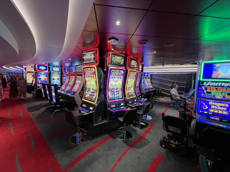 Image of slot machines on MSC Seashore